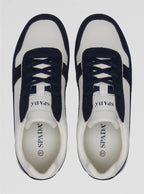 Sneakers uomo in pelle e camoscio