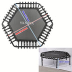 Hexagonal Fitness Trampoline Quiet Bounce Home Gym