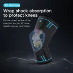 2pcs Compression Knee Support Sleeve Elastic & Breathable Knee Brace XL