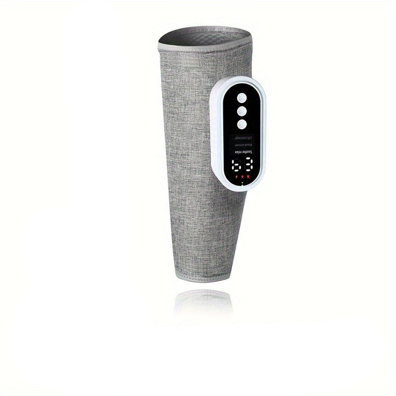 Cordless Air Compression Leg Massager with Heating Function(Grey)