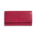 Cartera de Cuero Trenzado (Roja)