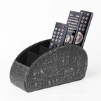 5-Slot Remote Control Holder Box - Desktop Organizer for TV, Media Player, Heater & Game Controllers