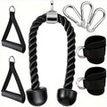 Tricep Rope Set Gym Pulley Accessories (8PCS)