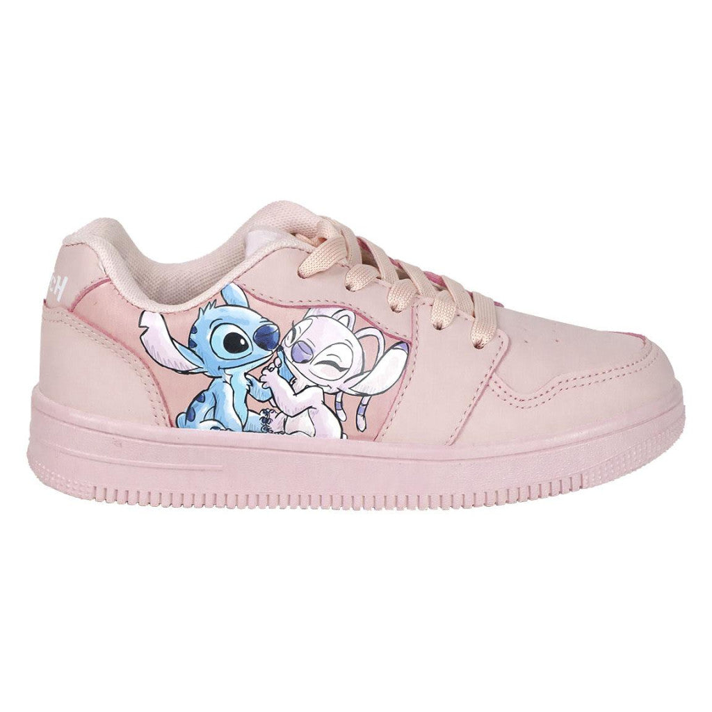 Stitch&Angel pink premium faux leather sneakers