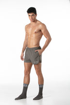 Sports Gym Shorts Taupe
