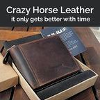 Cartera Zipper de Cuero Full Grain – Estilo Clásico –