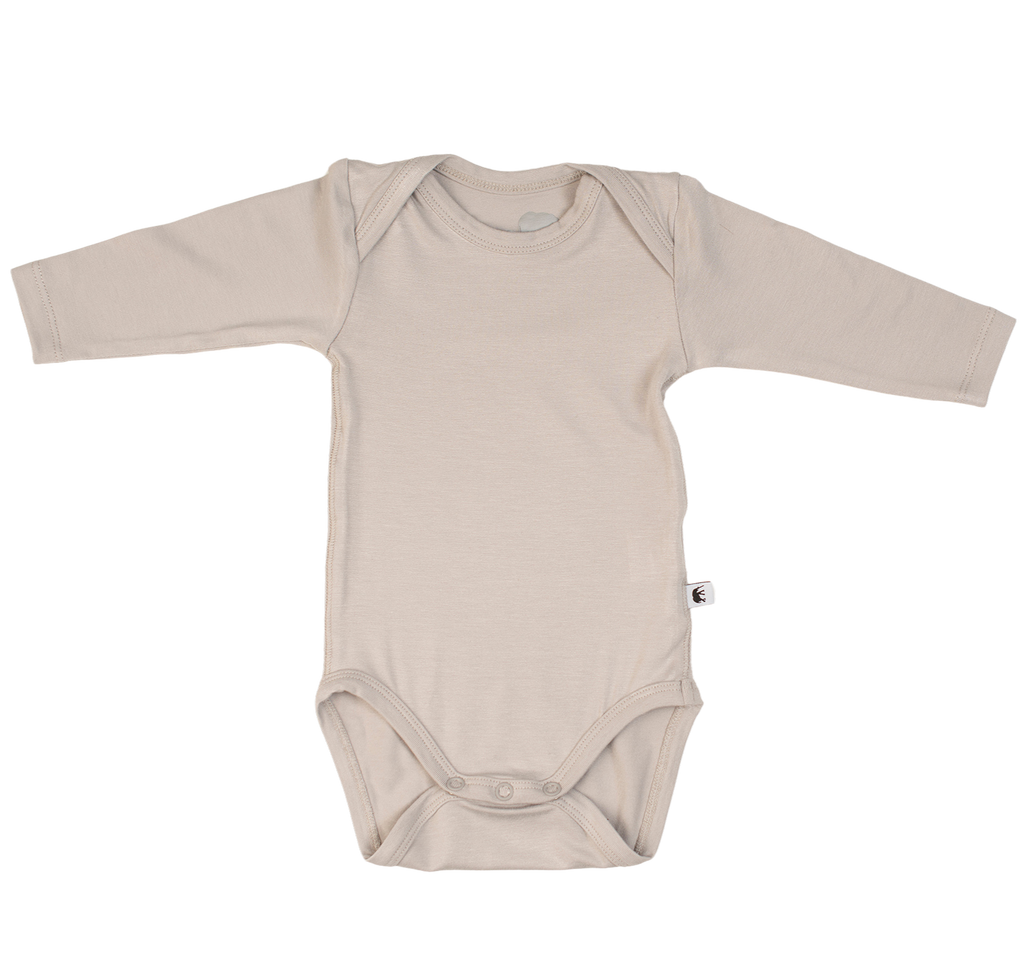 Bamboo Baby Long Sleeve Body - GREY