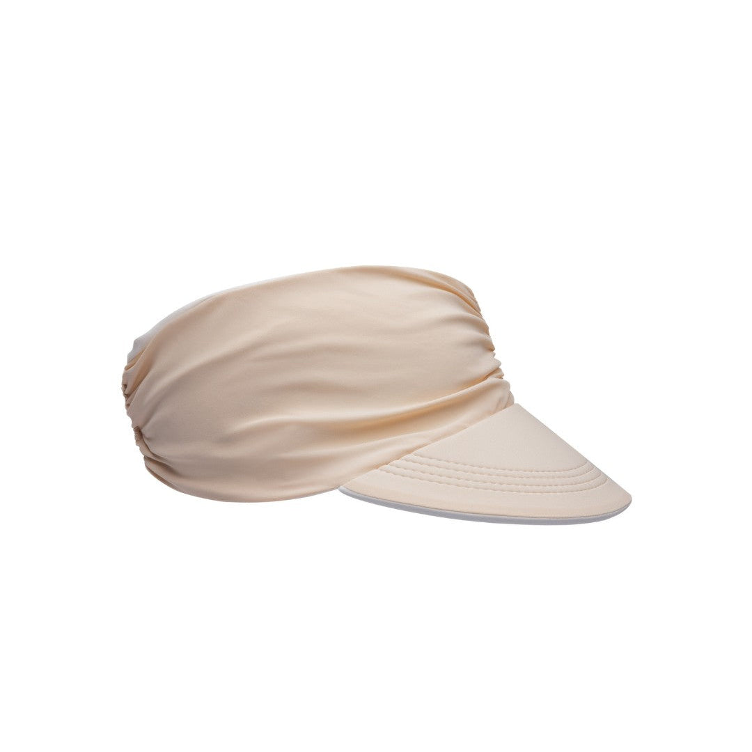Capri Reversible UV Visor | UPF50 Sun Visor - White/Nude