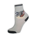 Kids ankle socks - Cotton ankle socks - 23-26 - Grey football - Evidence