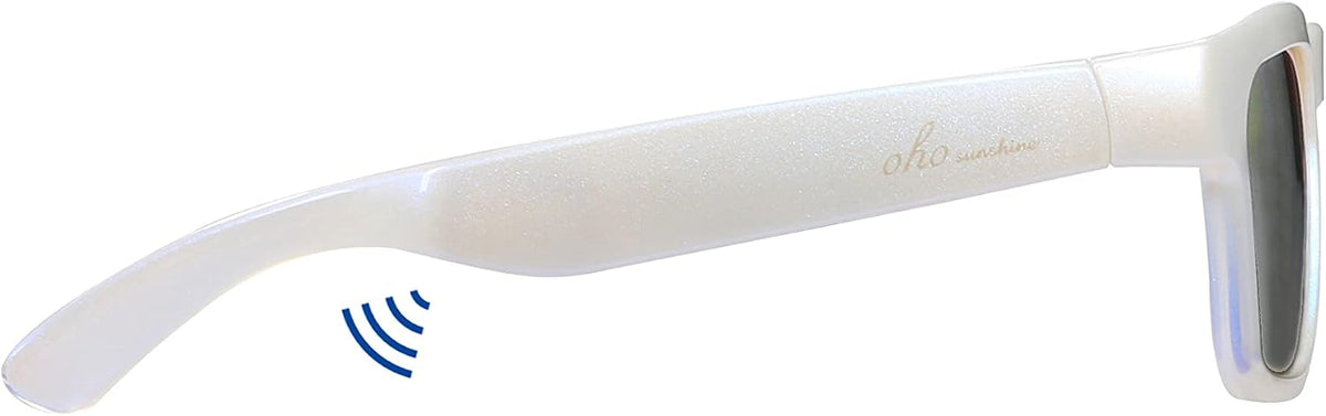 OhO smarta glasögon, polariserade solglasögon med Bluetooth-högtalare, atletisk/utomhus UV-skydd och röstkontroll, unisex