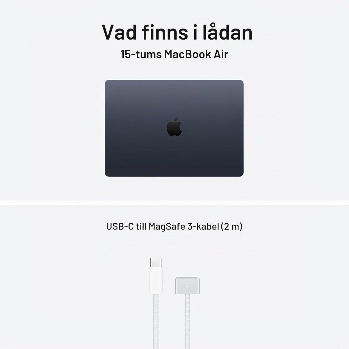 Apple MacBook Air 15,3-tum med M5-chip: Byggd för AI, Liquid Retina-skärm, 16GB enhetligt minne, 512GB SSD, 12 MP Center Stage-kamera, Touch ID, wifi 7, himmelsblå