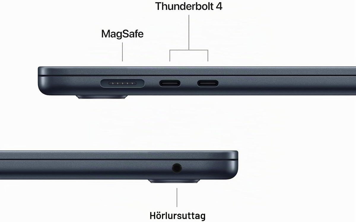 Apple MacBook Air 15,3-tum med M5-chip: Byggd för AI, Liquid Retina-skärm, 16GB enhetligt minne, 512GB SSD, 12 MP Center Stage-kamera, Touch ID, wifi 7, himmelsblå