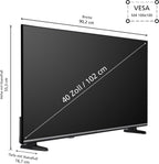 JVC VIDAA LT-40VDF2555 (2026) Smart TV, Full HD HDR, med 100 cm skärmdiagonal och inbyggd trippeltuner, LED-TV