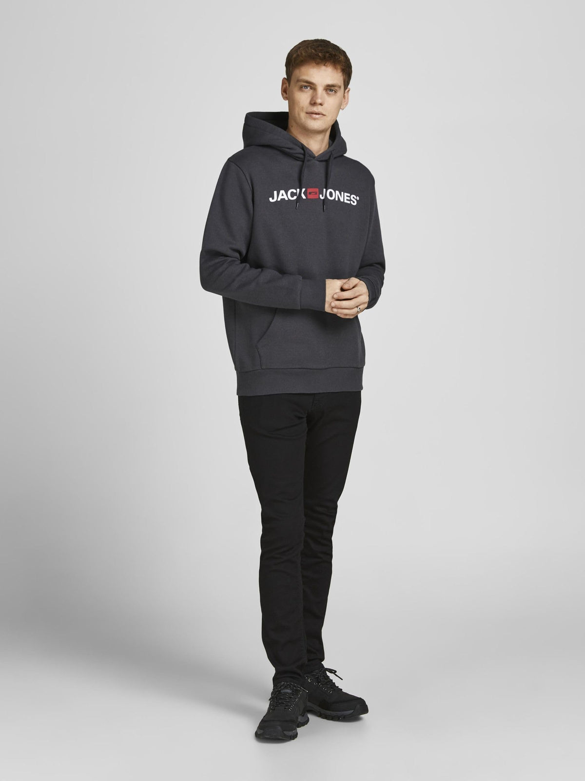 JACK & JONES Male Kapuzenpullover Logo Kapuzenpullover