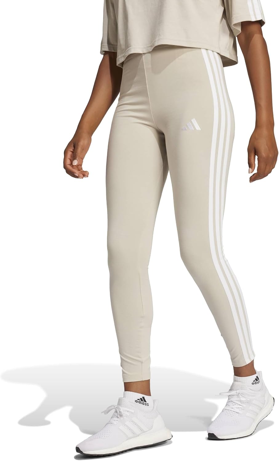adidas Women's Essentials 3-Streifen Cotton Leggings