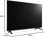 LG 43UA73006LA - TV 43", UHD 4K, WebOS 25, Ultimate IA, HDR10 Pro, Super Upscaling, Dolby Digital Plus, Google Assistant, Svart