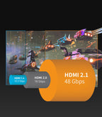 Sniokco 10K 8K 4K HDMI 2.1 Kabel 3M Certifierad 48Gbps Ultra Hög Hastighet