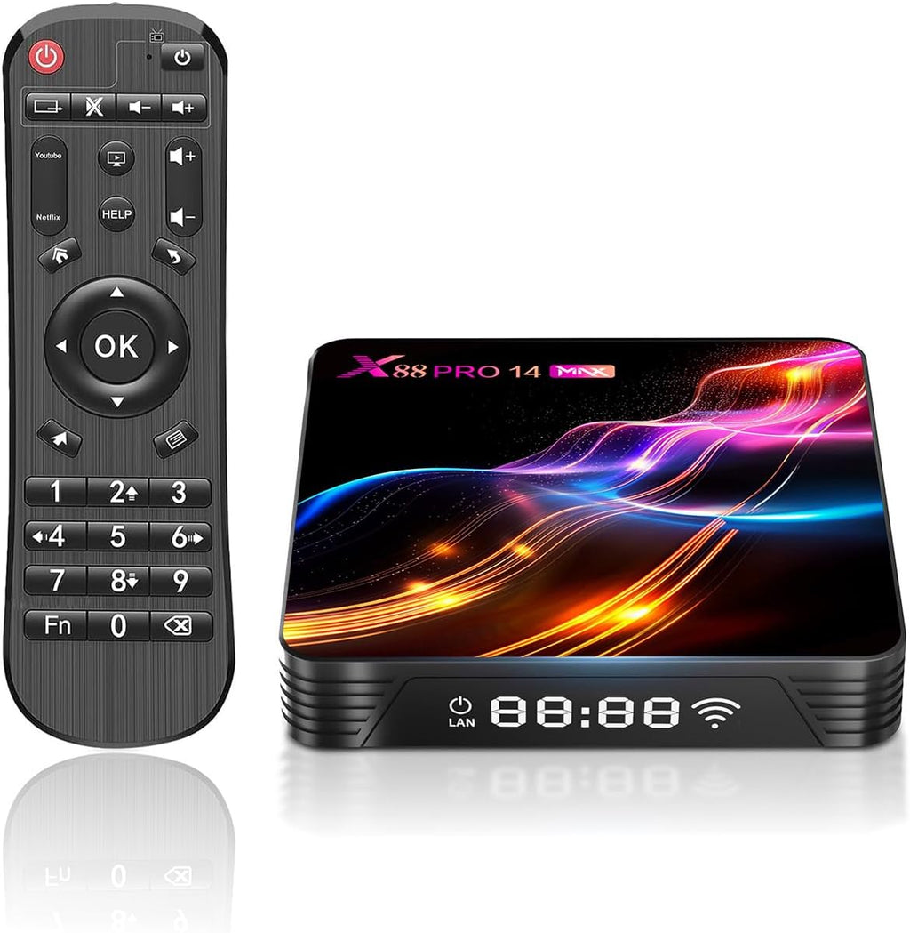PRO14 MAX 4K Ultra HD Android 14.0 TV-box RK3528 4 GB RAM 64 GB ROM