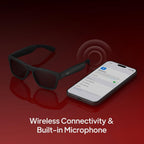 OhO smarta glasögon, polariserade solglasögon med Bluetooth-högtalare, atletisk/utomhus UV-skydd och röstkontroll, unisex