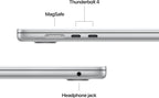 Apple MacBook Air 15,3-tum med M5-chip: Byggd för AI, Liquid Retina-skärm, 16GB enhetligt minne, 512GB SSD, 12 MP Center Stage-kamera, Touch ID, wifi 7, himmelsblå