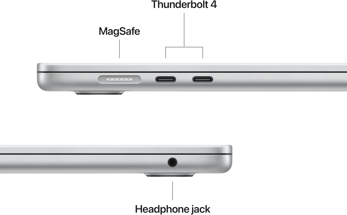Apple MacBook Air 15,3-tum med M5-chip: Byggd för AI, Liquid Retina-skärm, 16GB enhetligt minne, 512GB SSD, 12 MP Center Stage-kamera, Touch ID, wifi 7, himmelsblå