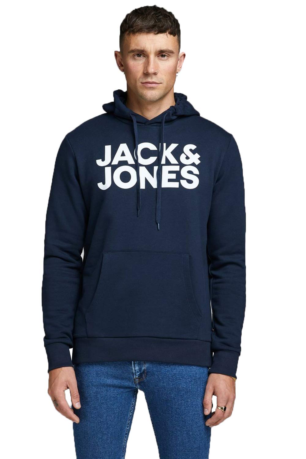 JACK & JONES Male Kapuzenpullover Logo Kapuzenpullover