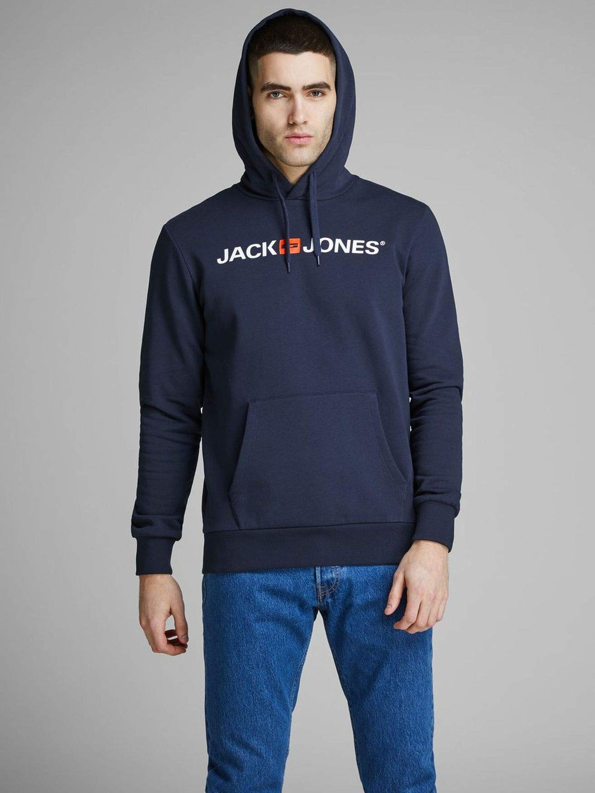 JACK & JONES Male Kapuzenpullover Logo Kapuzenpullover