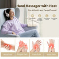 Wireless Electric Hand Massager with Compression & Kneading(White)