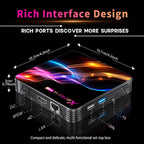 PRO14 MAX 4K Ultra HD Android 14.0 TV-box RK3528 4 GB RAM 64 GB ROM