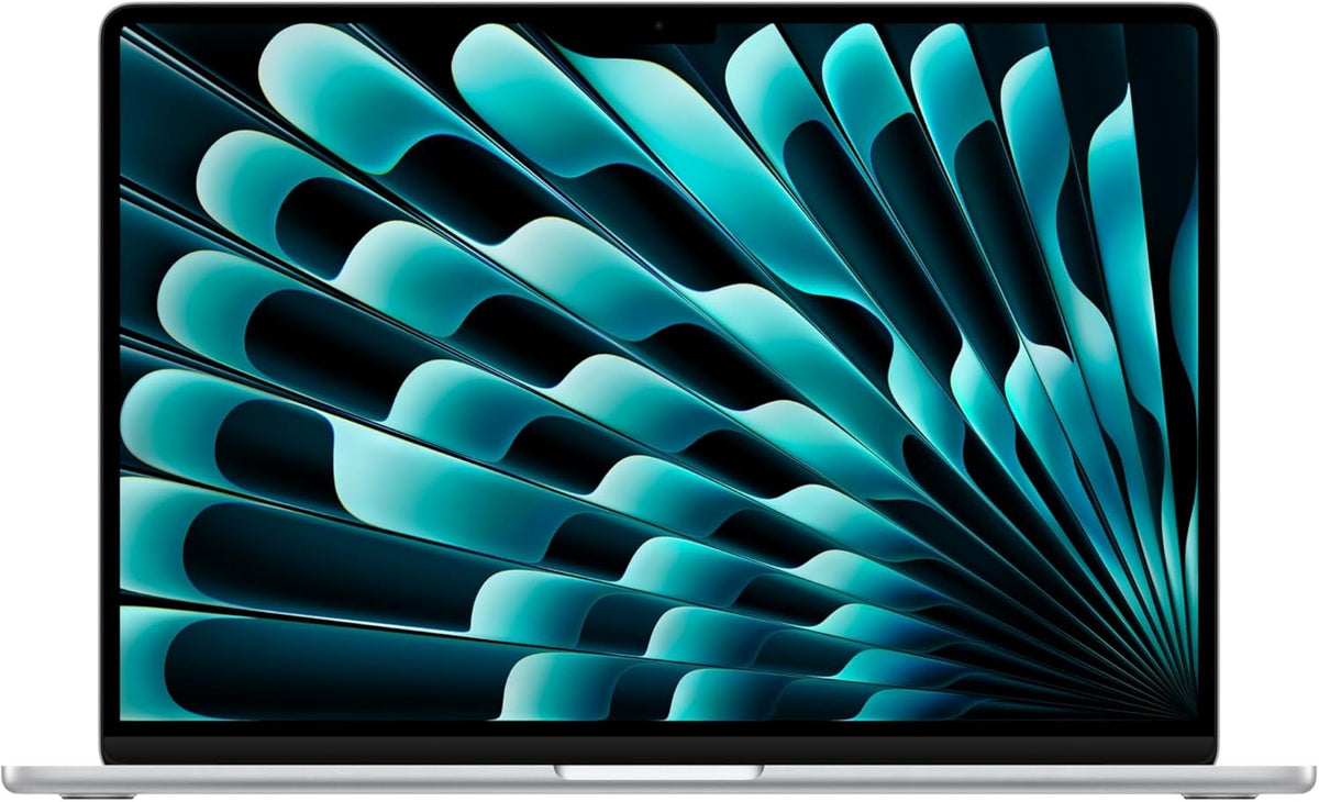 Apple MacBook Air 15,3-tum med M5-chip: Byggd för AI, Liquid Retina-skärm, 16GB enhetligt minne, 512GB SSD, 12 MP Center Stage-kamera, Touch ID, wifi 7, himmelsblå