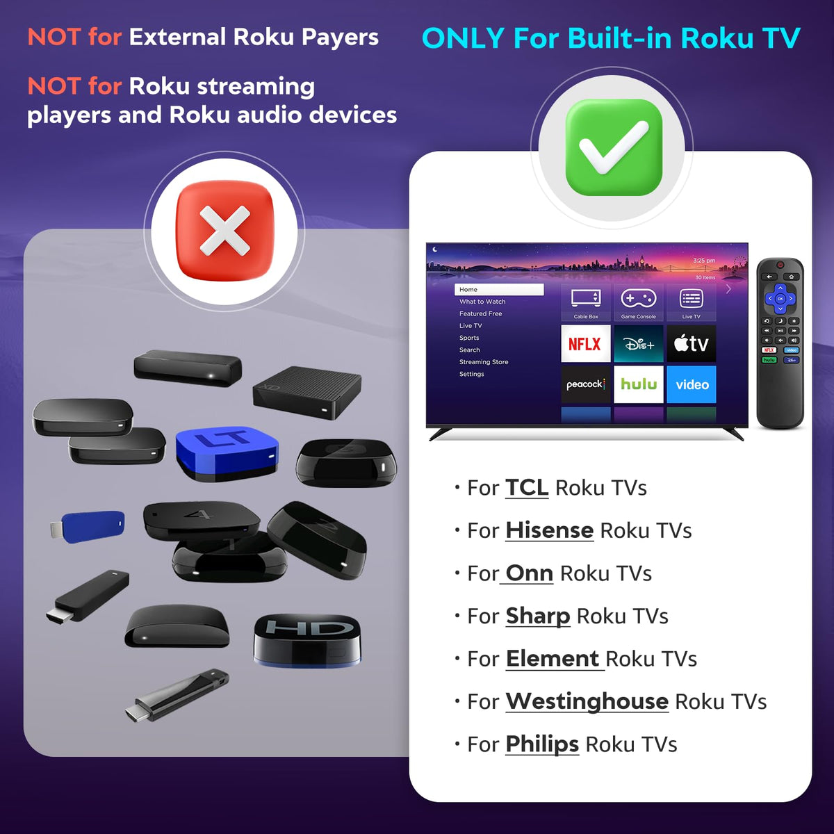 for VIZIO Smart TV Remote Replacement,Universal Control XRT140 for VIZIO TV