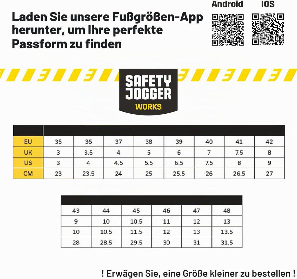 SAFETY JOGGER S3 Sicherheitsschuhe Herren Leicht - BESTBOY - Schwarz