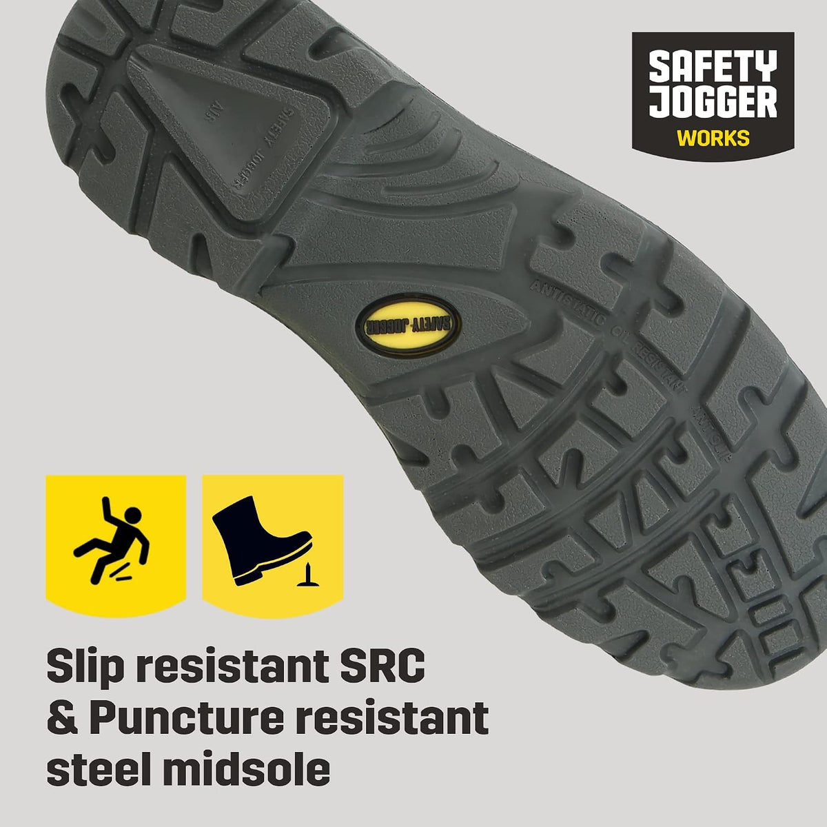 SAFETY JOGGER S3 Sicherheitsschuhe Herren Leicht - BESTBOY - Schwarz