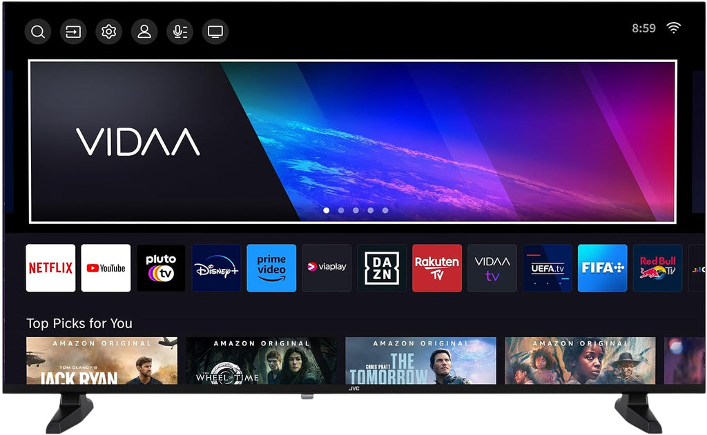 JVC VIDAA LT-40VDF2555 (2026) Smart TV, Full HD HDR, med 100 cm skärmdiagonal och inbyggd trippeltuner, LED-TV