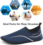 Sixspace Unisex Badeschuhe Wasserschuhe mit Rutschfester Sohle, Gr.34-47