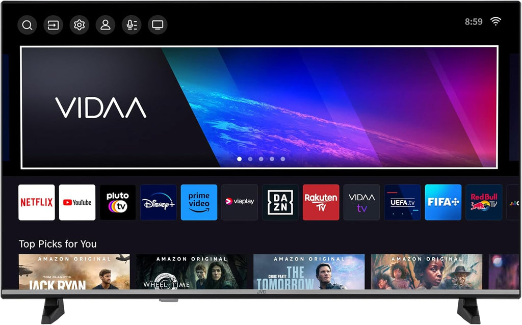 JVC VIDAA LT-40VDF2555 (2026) Smart TV, Full HD HDR, med 100 cm skärmdiagonal och inbyggd trippeltuner, LED-TV
