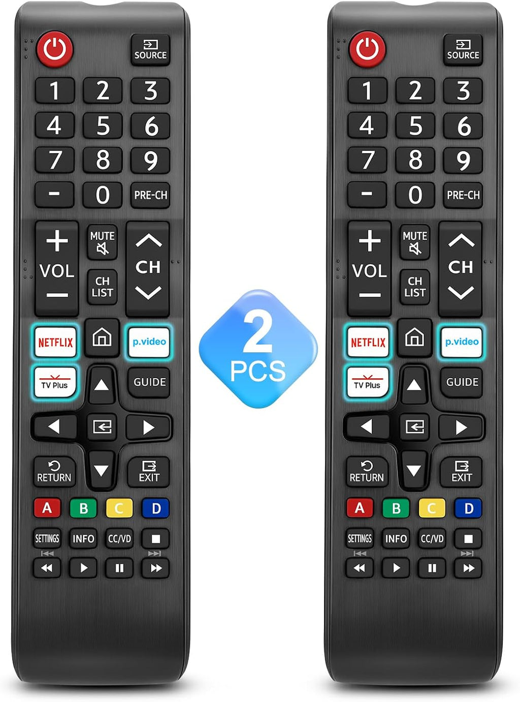 Universal for Samsung-Smart-TV-Remote-Control Replacement【Pack of 2】