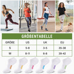 Bambus Sneaker Socken Damen 6/12 Paar, Atmungsaktive Gepolsterte Sportsocken Laufsocken, Anti Schweiß Kurze Socken Damen 39-42 35-38 Bunt, Geschenke für Frauen Sommer