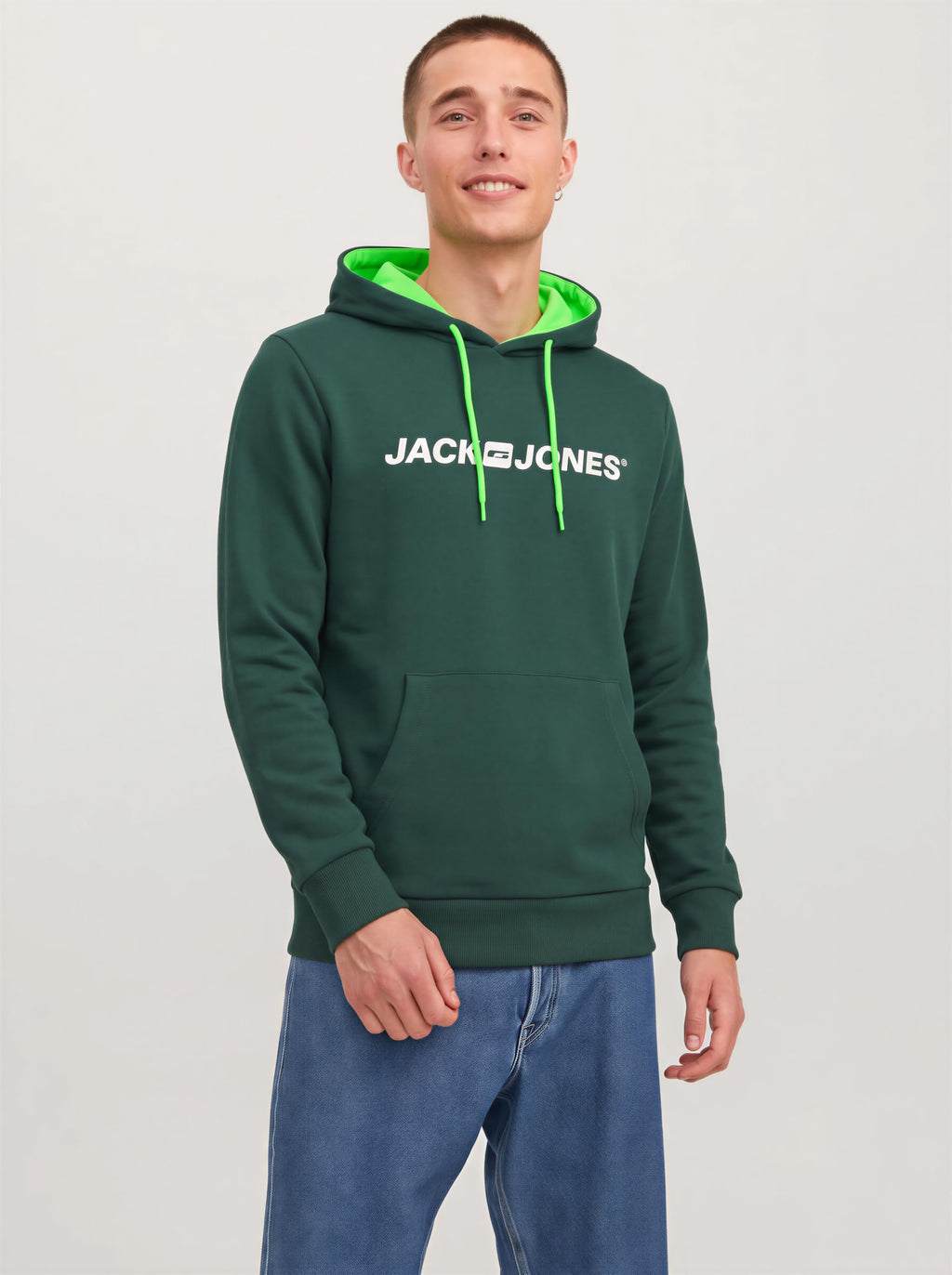 JACK & JONES Male Kapuzenpullover Logo Kapuzenpullover