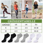Bambus Sneaker Socken Damen 6/12 Paar, Atmungsaktive Gepolsterte Sportsocken Laufsocken, Anti Schweiß Kurze Socken Damen 39-42 35-38 Bunt, Geschenke für Frauen Sommer