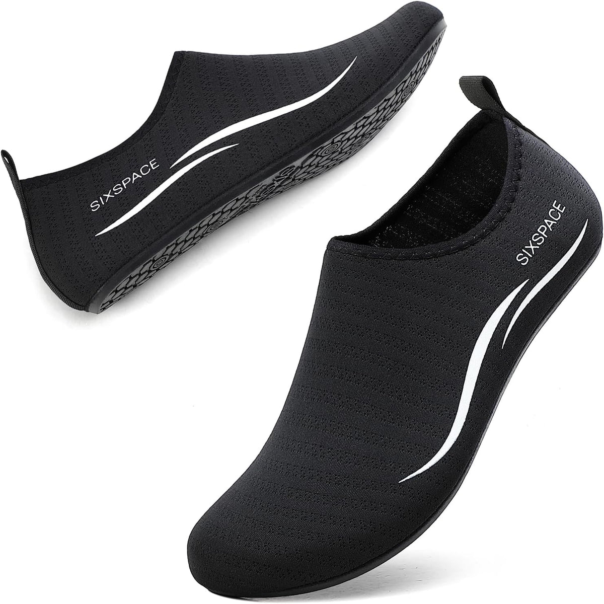 Sixspace Unisex Badeschuhe Wasserschuhe mit Rutschfester Sohle, Gr.34-47