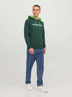 JACK & JONES Male Kapuzenpullover Logo Kapuzenpullover