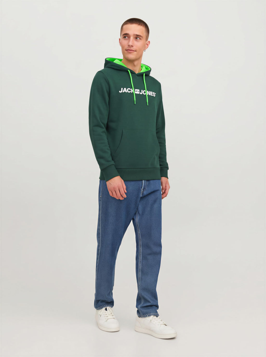 JACK & JONES Male Kapuzenpullover Logo Kapuzenpullover