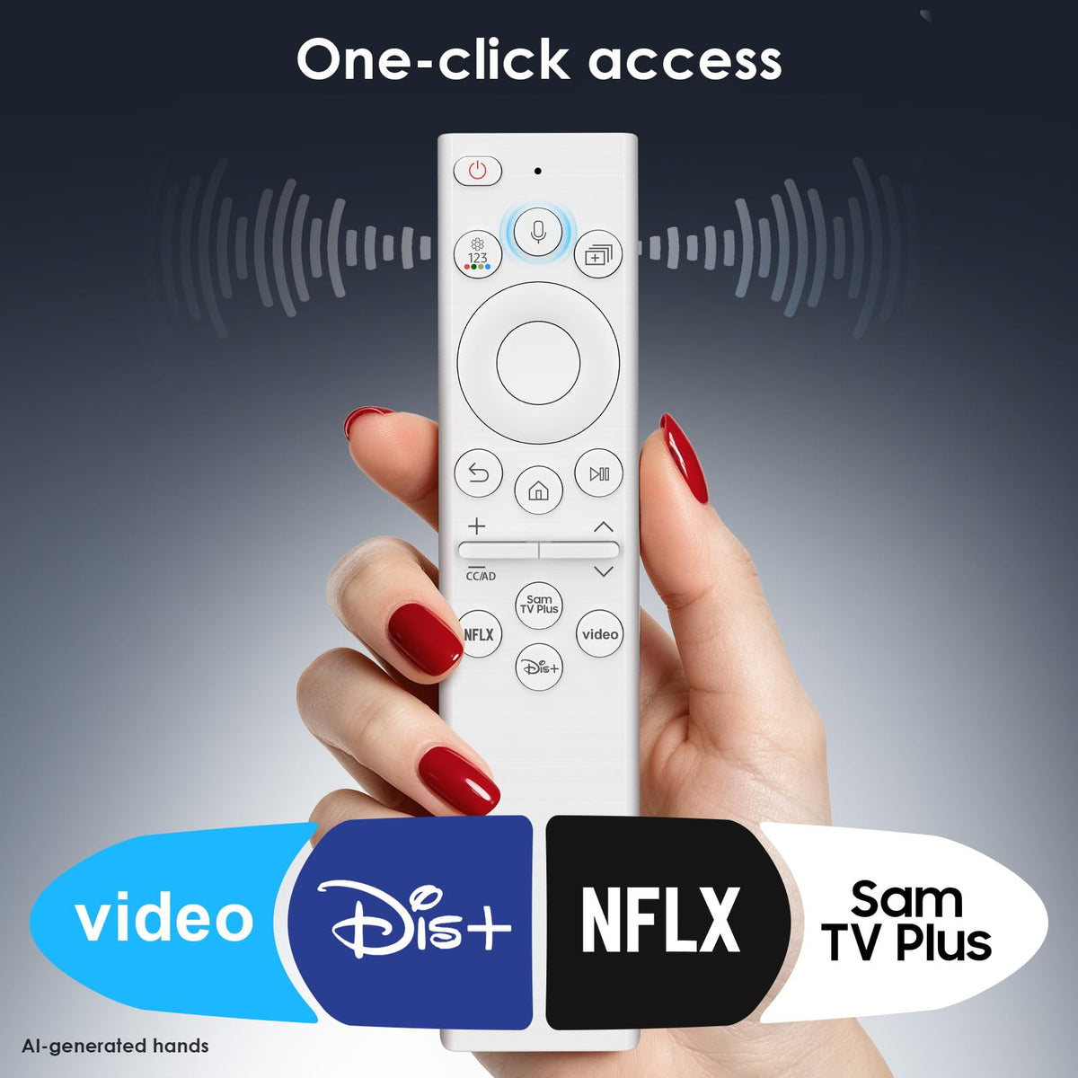 Universal for Samsung-Smart-TV-Remote-Control Replacement【Pack of 2】