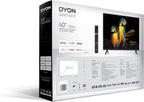 DYON Smart 40 VX-2 Full HD-TV, trippel HD-mottagare (DVB-C/-S2/-T2), App Store, Prime Video, Netflix, YouTube, DAZN, Disney+, svart