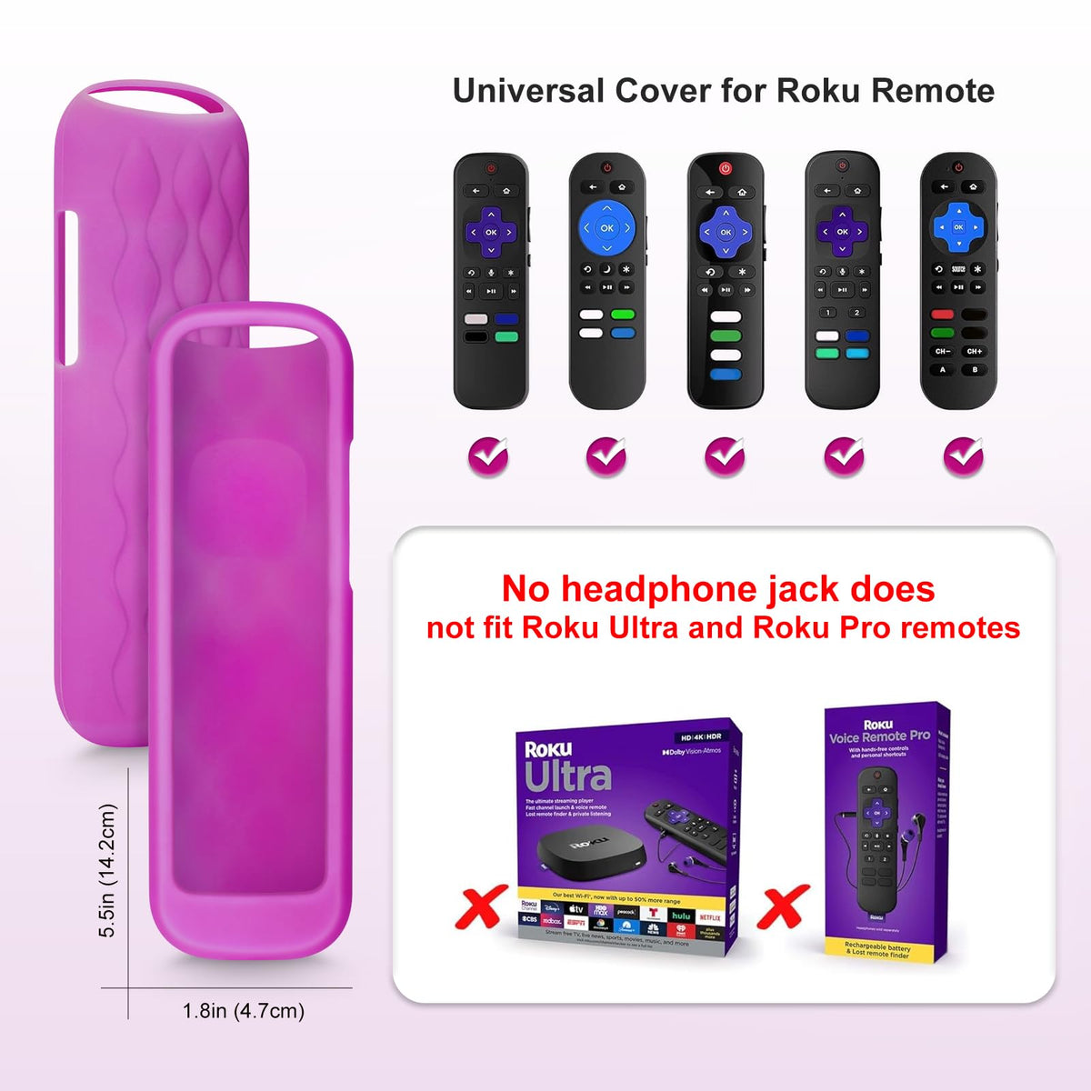 Universal for Samsung-Smart-TV-Remote-Control Replacement【Pack of 2】