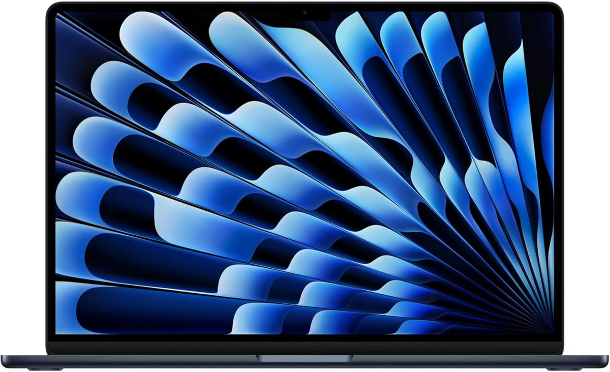 Apple MacBook Air 15,3-tum med M5-chip: Byggd för AI, Liquid Retina-skärm, 16GB enhetligt minne, 512GB SSD, 12 MP Center Stage-kamera, Touch ID, wifi 7, himmelsblå