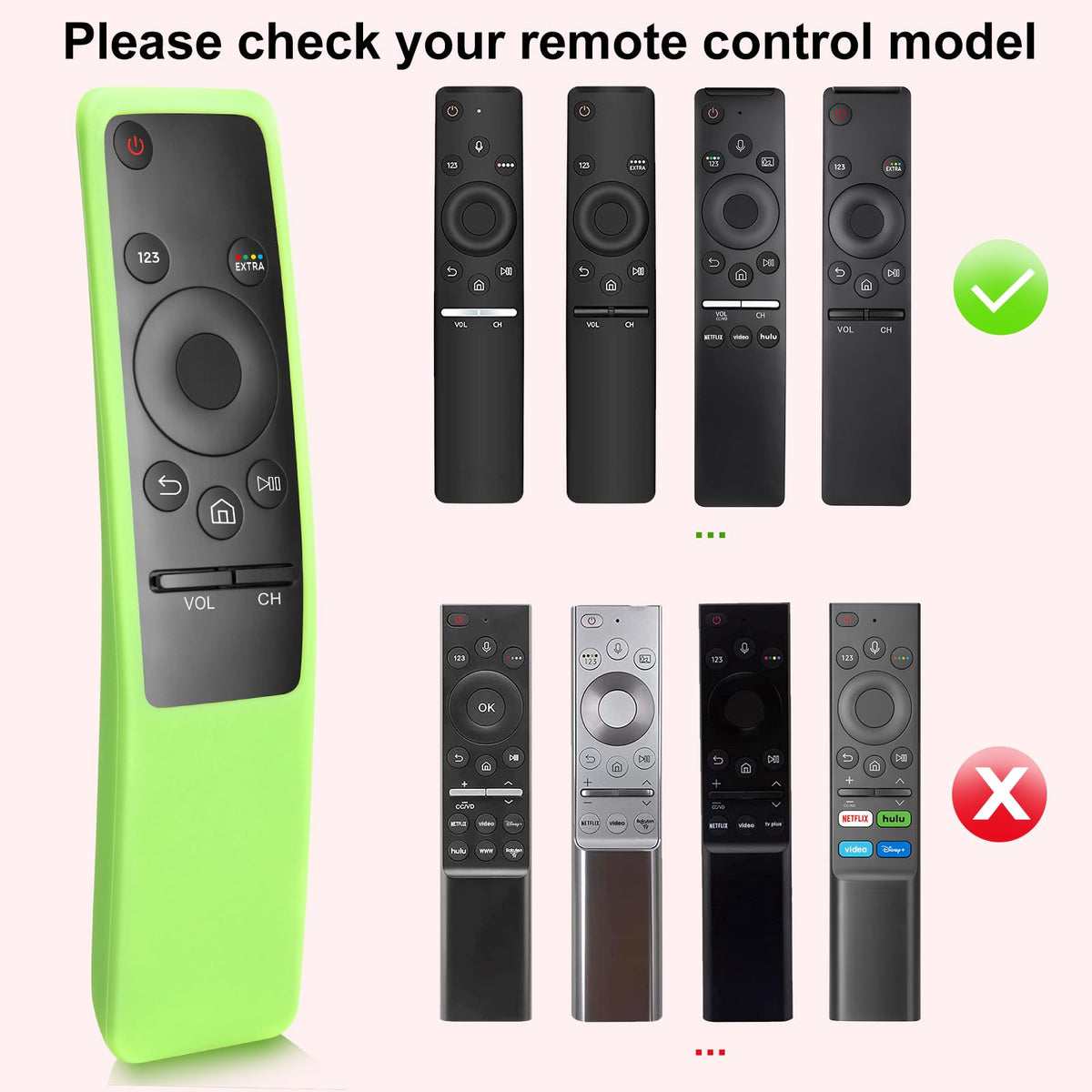 Replacement Voice Remote for Samsung-TV-Remote Control Compatible for All Samsung with Voice Function Smart Curved Frame QLED LED LCD 8K 4K TVs