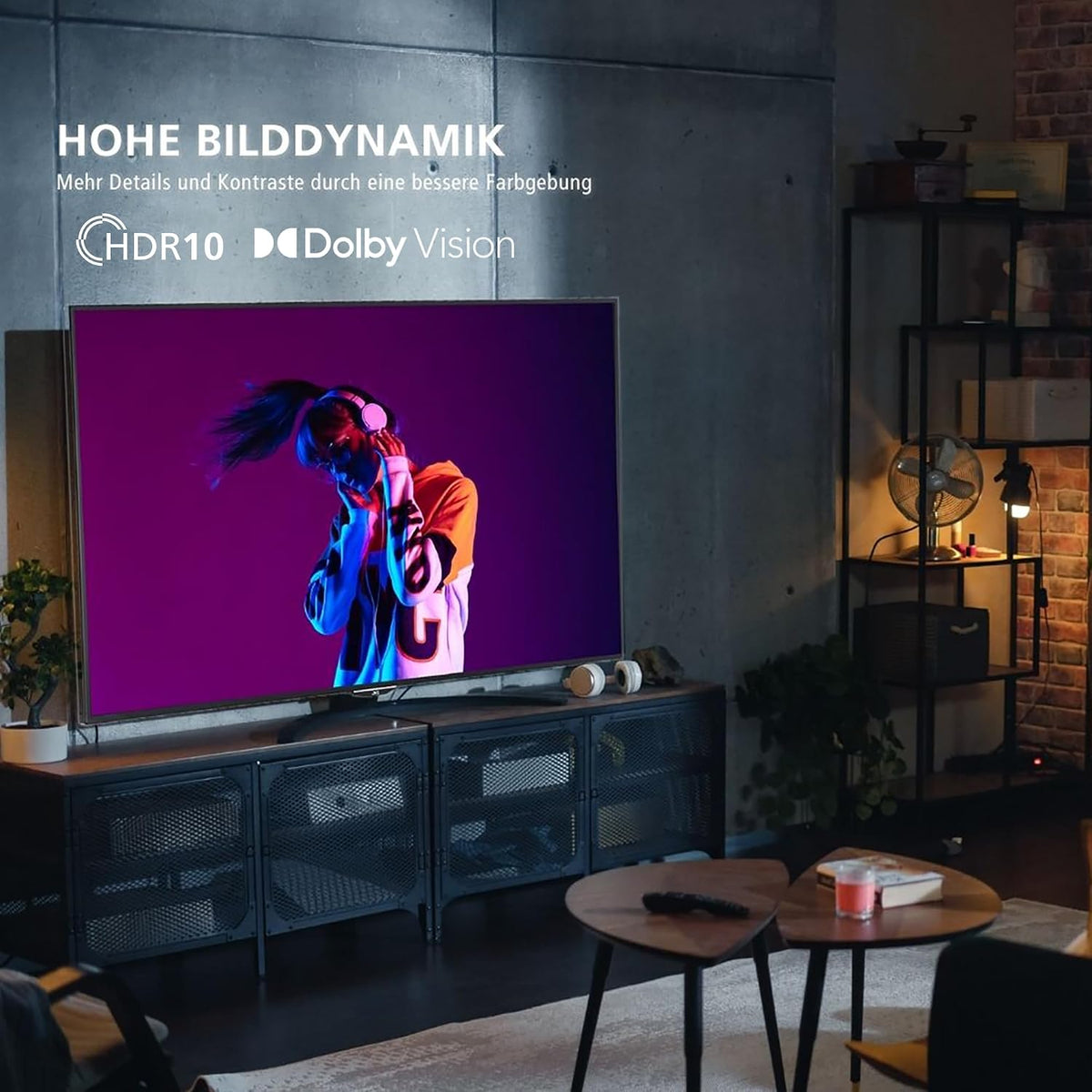 JVC VIDAA LT-40VDF2555 (2026) Smart TV, Full HD HDR, med 100 cm skärmdiagonal och inbyggd trippeltuner, LED-TV