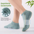 Bambus Sneaker Socken Damen 6/12 Paar, Atmungsaktive Gepolsterte Sportsocken Laufsocken, Anti Schweiß Kurze Socken Damen 39-42 35-38 Bunt, Geschenke für Frauen Sommer